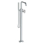 Watermark - Single Hole Floor Standing Bath Set with Hand Shower - Vintage Copper