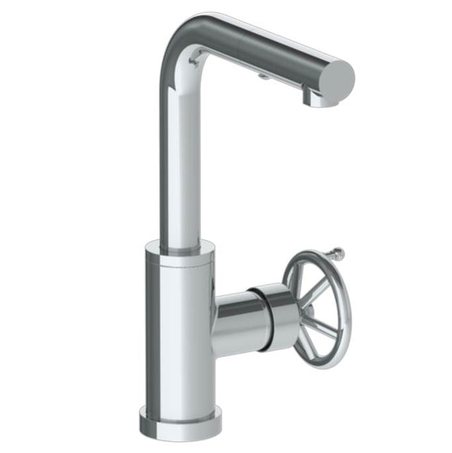 Watermark - Deck Mounted 1 Hole Square Top Prep Faucet with Pull Out Spray - Vintage Copper