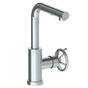 Watermark - Deck Mounted 1 Hole Square Top Prep Faucet with Pull Out Spray - Vintage Copper