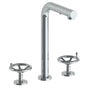 Watermark - Deck Mounted 3 Hole Square Top Prep Faucet with Pull Out Spray - Vintage Copper