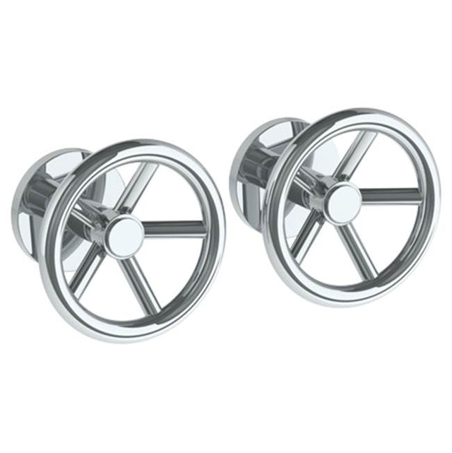 Watermark - Wall Mounted 2-Valve Shower Trim - Satin Nickel