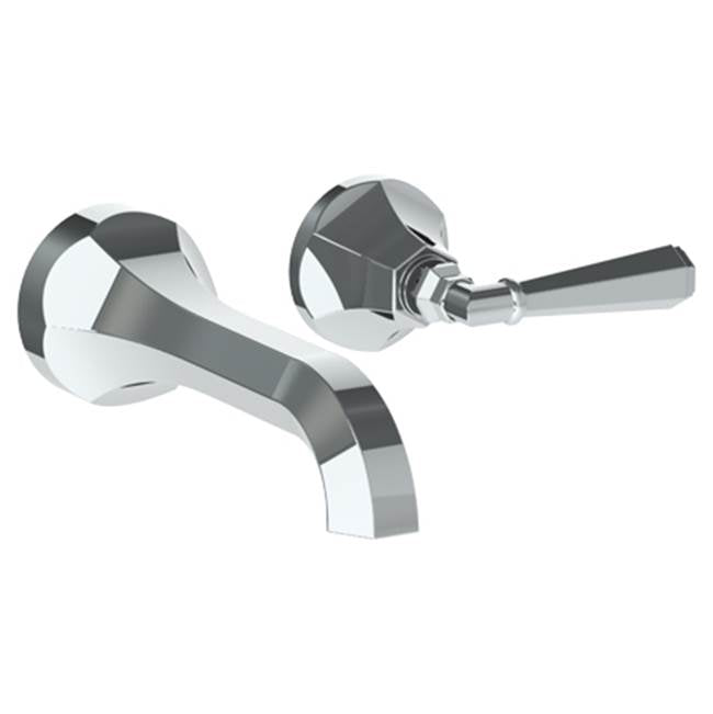 Watermark - Wall Mounted 2 Hole Lavatory Set with 6 3/4'' CTC Spout - Vintage Copper
