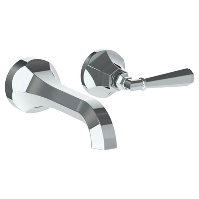 Watermark - Wall Mounted 2 Hole Lavatory Set with 6 3/4'' CTC Spout - Vintage Copper