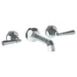 Watermark - Wall Mounted 3 Hole Lavatory Set with 6 3/4'' CTC Spout - Vintage Copper
