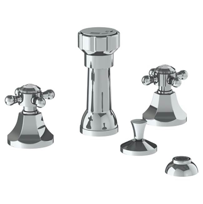 Watermark - Deck Mounted 4-Hole Bidet - Vintage Brass