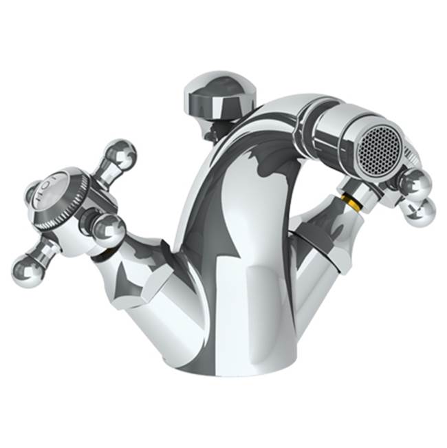 Watermark - Deck Mounted Monoblock Bidet Mixer - Vintage Brass