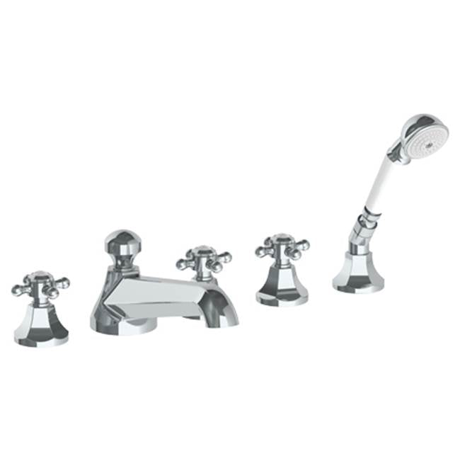 Watermark - Deck Mounted 5 Hole Bath Set - Vintage Copper