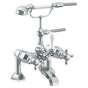 Watermark - Deck Mounted Exposed Bath Set with Hand Shower - Vintage Copper