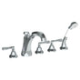 Watermark - Deck Mounted 5 Hole Extended Bath Set - Vintage Copper