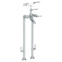 Watermark - Floor Standing Bath Set with Hand Shower and Shut-Off Valves - Vintage Copper