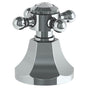 Watermark - Trim For Deck Mounted Valve. Porcelain cross buttons engraved ''COLD'' - Vintage Copper