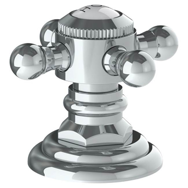 Watermark - Trim For Deck Mounted Valve. Porcelain cross buttons engraved ''HOT'' - Vintage Copper