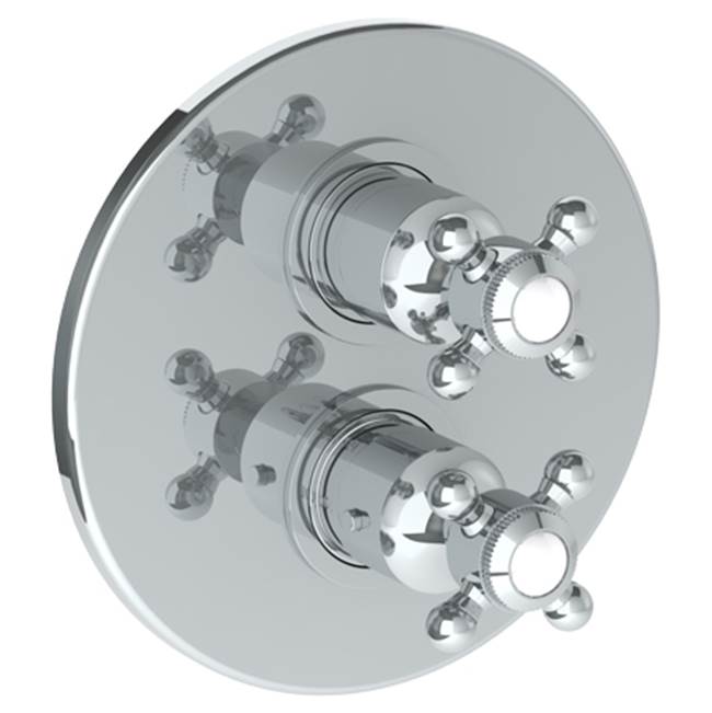 Watermark - Wall Mounted Thermostatic Shower Trim with built-in control, 7 1/2'' - Vintage Copper