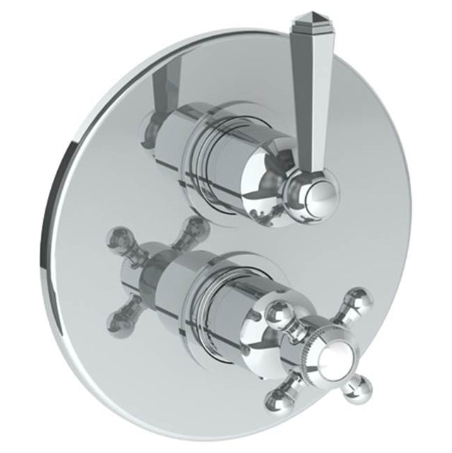 Watermark - Wall Mounted Thermostatic Shower Trim with built-in control, 7 1/2'' - Vintage Copper