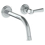 Watermark - Wall Mounted 2 Hole Lavatory Set with 8 3/8'' CTC Spout - Vintage Copper