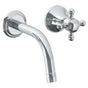 Watermark - Wall Mounted 2 Hole Lavatory Set with 6 1/2'' CTC Spout - Vintage Copper