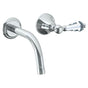 Watermark - Wall Mounted 2 Hole Lavatory Set with 6 1/2'' CTC Spout - Vintage Copper