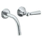Watermark - Wall Mounted 2 Hole Lavatory Set with 6 1/2'' CTC Spout - Vintage Copper