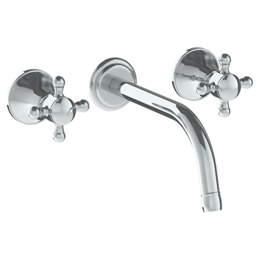 Watermark - Wall Mounted 3 Hole Lavatory Set with 8 3/8'' CTC Spout - Vintage Copper