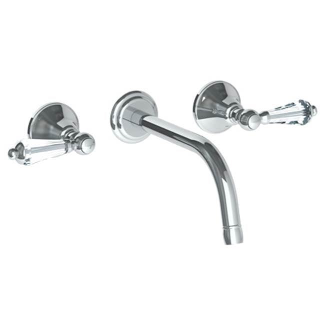 Watermark - Wall Mounted 3 Hole Lavatory Set with 8 3/8'' CTC Spout - Vintage Copper