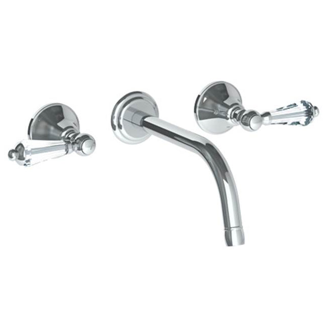 Watermark - Wall Mounted 3 Hole Lavatory Set with 8 3/8'' CTC Spout - Vintage Copper