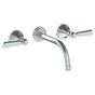 Watermark - Wall Mounted 3 Hole Lavatory Set with 8 3/8'' CTC Spout - Vintage Copper