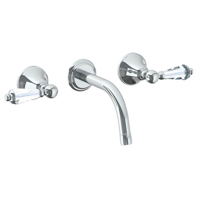 Watermark - Wall Mounted 3 Hole Lavatory Set with 6 1/2'' CTC Spout - Vintage Copper