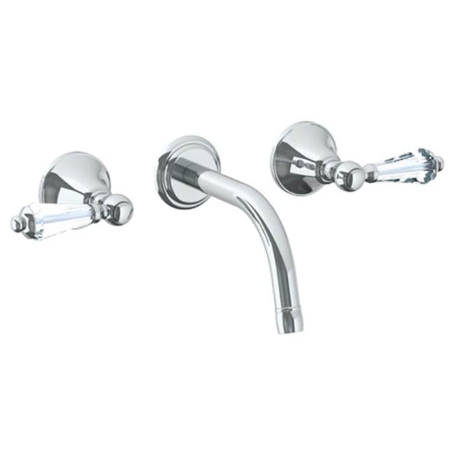 Watermark - Wall Mounted 3 Hole Lavatory Set with 6 1/2'' CTC Spout - Vintage Copper