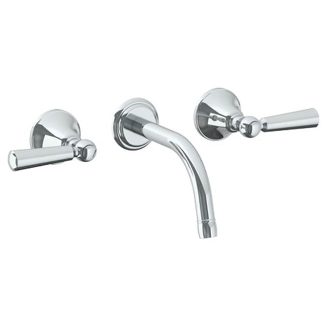 Watermark - Wall Mounted 3 Hole Lavatory Set with 6 1/2'' CTC Spout - Vintage Copper