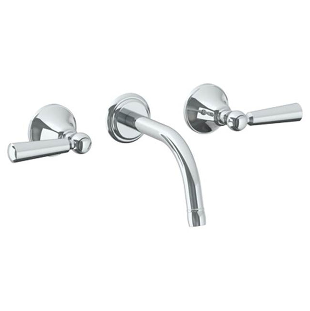 Watermark - Wall Mounted 3 Hole Lavatory Set with 6 1/2'' CTC Spout - Vintage Copper