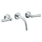 Watermark - Wall Mounted 3 Hole Lavatory Set with 6 1/2'' CTC Spout - Vintage Copper