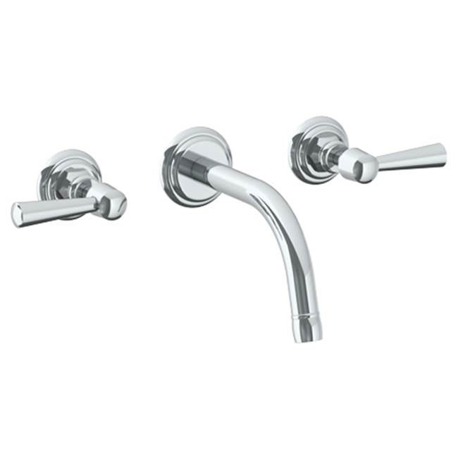 Watermark - Wall Mounted 3 Hole Lavatory Set with 6 1/2'' CTC Spout - Vintage Copper