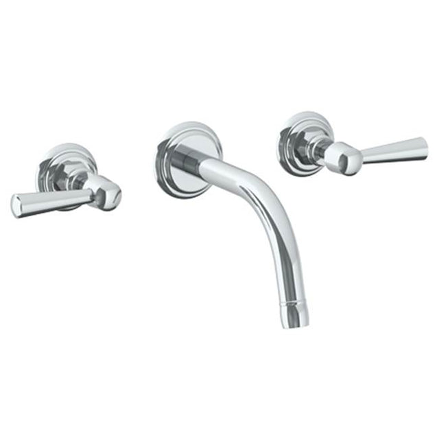 Watermark - Wall Mounted 3 Hole Lavatory Set with 6 1/2'' CTC Spout - Vintage Copper