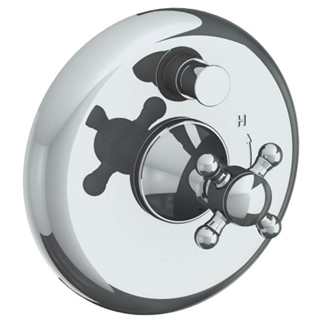 Watermark - Wall Mounted Pressure Balance Shower Trim with Diverter, 7'' dia. - Vintage Copper