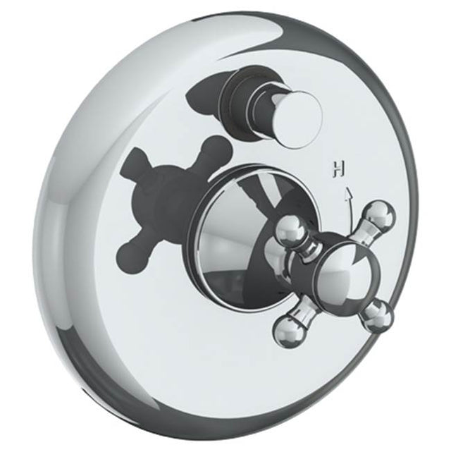 Watermark - Wall Mounted Pressure Balance Shower Trim with Diverter, 7'' dia. - Vintage Copper