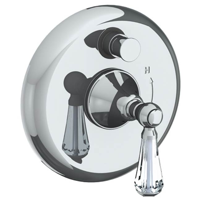 Watermark - Wall Mounted Pressure Balance Shower Trim with Diverter, 7'' dia. - Vintage Copper