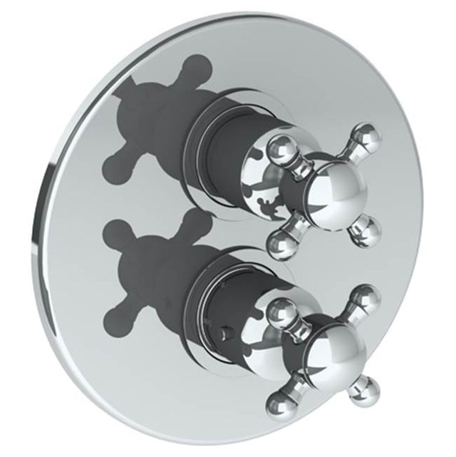 Watermark - Wall Mounted Thermostatic Shower Trim with built-in control, 7 1/2'' - Vintage Copper