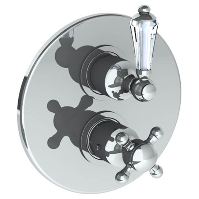 Watermark - Wall Mounted Thermostatic Shower Trim with built-in control, 7 1/2'' - Vintage Copper
