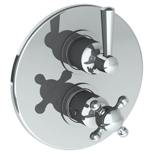 Watermark - Wall Mounted Thermostatic Shower Trim with built-in control, 7 1/2'' - Vintage Copper