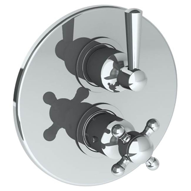 Watermark - Wall Mounted Thermostatic Shower Trim with built-in control, 7 1/2'' - Vintage Copper