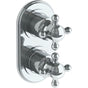Watermark - Wall Mounted Mini Thermostatic Shower Trim with built-in control, 3 1/2'' - Vintage Copper