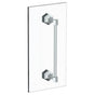 Watermark - Beverly 24'' shower door pull/ glass mount towel bar - Vintage Copper