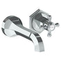 Watermark - Wall Mounted 2 Hole Lavatory Set with 6 3/4'' CTC Spout - Vintage Copper