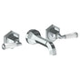 Watermark - Wall Mounted 3 Hole Lavatory Set with 6 3/4'' CTC Spout - Vintage Copper