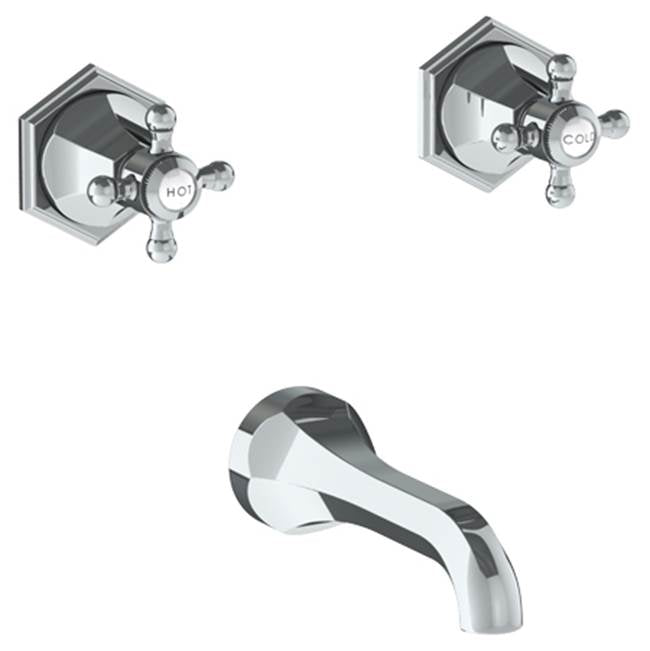 Watermark - Wall Mounted 3 Hole Bath Set - Vintage Copper
