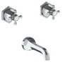 Watermark - Wall Mounted 3 Hole Bath Set - Vintage Copper