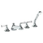 Watermark - Deck Mounted 5 Hole Bath Set - Vintage Copper