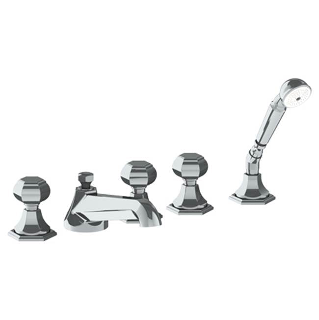 Watermark - Deck Mounted 5 Hole Bath Set - Vintage Copper