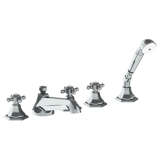 Watermark - Deck Mounted 5 Hole Bath Set - Vintage Copper
