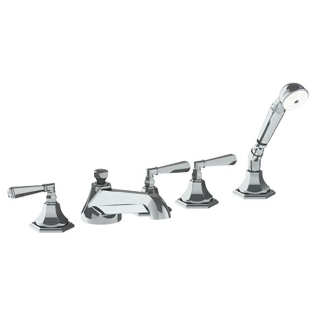 Watermark - Deck Mounted 5 Hole Bath Set - Vintage Copper